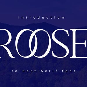 Roose Schriftart | Moderne handgeschriebene Schrift | Stylische Signatur-Schriftart für Logos, Branding & Einladungen