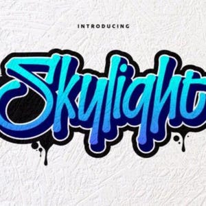 Skylight Font - Script Font, Cricut Fonts, Modern Calligraphy, Fonts for Cricut, Handwritten, Silhouette Fonts, Wedding Font, Procreate Font