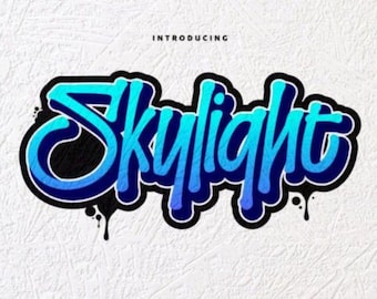 Skylight Font - Script Font, Cricut Fonts, Modern Calligraphy, Fonts for Cricut, Handwritten, Silhouette Fonts, Wedding Font, Procreate Font