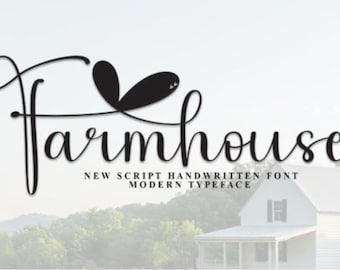 Farmhouse Font , Cricut Fonts, Farmhouse Fonts, Script Fonts, Farmhouse Fonts Svg, Farmhouse Fonts Ttf, Farmhouse Fonts For Cricut