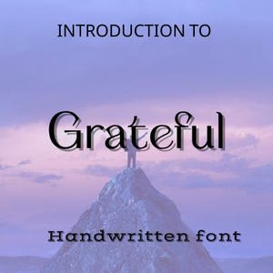 Grateful – A Handwritten Script Font with Heart