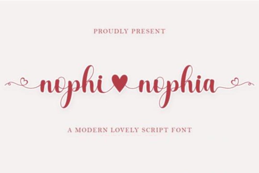 Madelyn Heart Font, Cursive Font | SVG, DXF, OTF, Ttf | Fonts Procreate ...