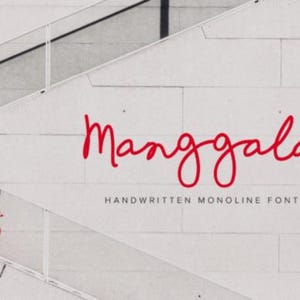 Font - Handwritten Script Font, Cricut Fonts, Calligraphy, Modern Font, Fonts for Cricut, Cursive Font, Procreate Font, Monoline