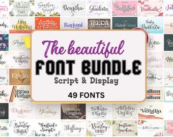 フォントバンドル - かわいいフォント、Cricut用フォント、Cricutフォントバンドル、スクリプトフォント、Procreateフォント、Goodnotesフォント、Canvaフォント、KAフォント