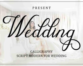 Wedding Font Bundle Elegant Handwritten Script Font Calligraphy Fonts for Cricut Templett Canva Font SVG Commercial Use Fonts Bridal Digital