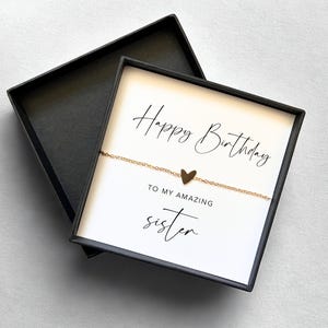 Verjaardag zus, vergulde verjaardagsarmband, armband zus verjaardag, verjaardag, verjaardagscadeau, klein cadeau, armband goud