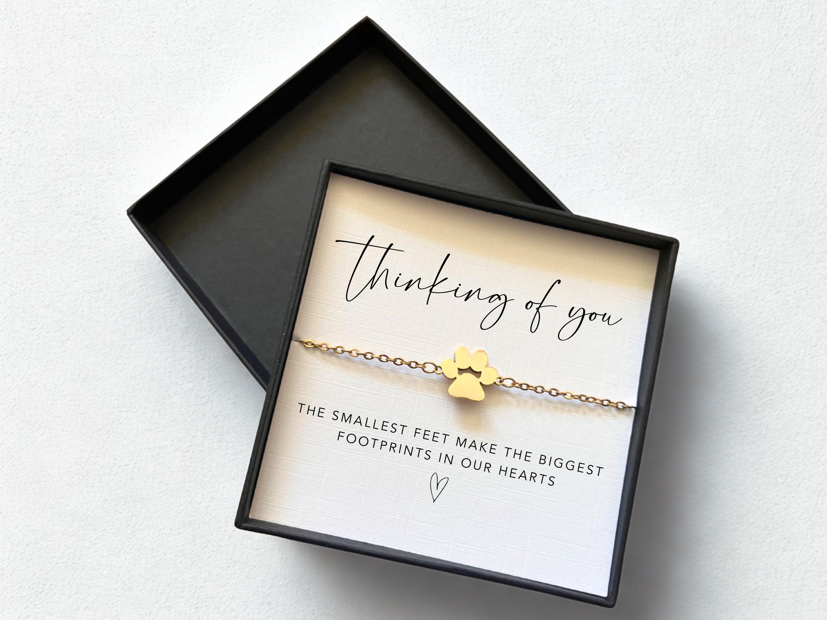Pet Loss Gift Card, Loss Of Dog Card, Dog Sympathy Card Pet Bracelet, Dog Bracelet Card, Dog Bereavement Card, Pet Bereavement, Loss Of Pet