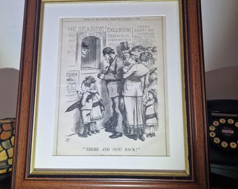 Framed cartoon from Punch  September 1878