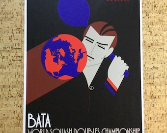 Theo Dimson: Bata World Squash Doubles Championship, 1981