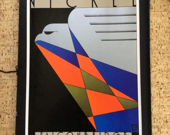 Vintage Theo Dimson Falconbridge Nickel original lithograph poster