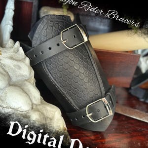 Digitale pdf Leren Dragon Rider-braces PATROON
