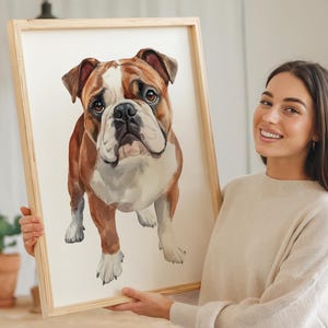Custom Pet Portraits Personalized from Your Pets Photo, Pet memorial gif, Dog Portrait, Pet Art Pet Drawing, Digital Download