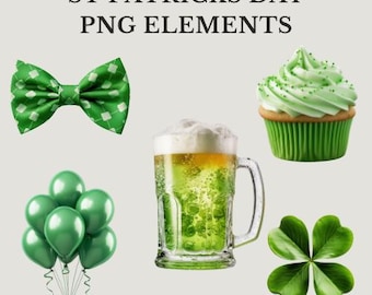 St. Patrick's Day PNG Clipart Bundle | Instant Download