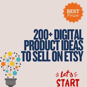200+ Digital Product Ideas to Sell on Etsy | Profitable & Easy to Start