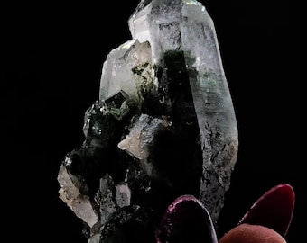 Natural Chlorite Included Quartz Crystal – Santander Colombia Phantom Specimen