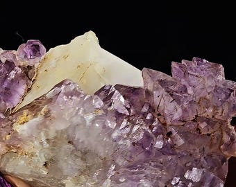 Mondo Tanzania Natural Amethyst on Smoky Quartz Cluster Natural Crystal