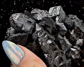 Hematite After Magnatite Pseudomorph Payun Volcano Argentina Martite