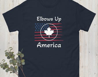 Elbows Up, Canadian, Political Shirt, Protest Shirt, Anti Trump, Anti Musk, Anti MAGA, Resistance Shirt
