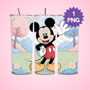 Mickey Mouse tumbler design, 20oz skinny tumbler design, sublimation image, tumbler wrap, Mickey Mouse cup, Mickey Mouse sublimation