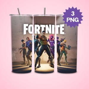 Game Tumbler Wrap PNG, 20 oz Sublimation Design, Video Game, Cartoon Characters, Gamer Coffee Cup Wrap, Digital Download, Esports Gaming PNG