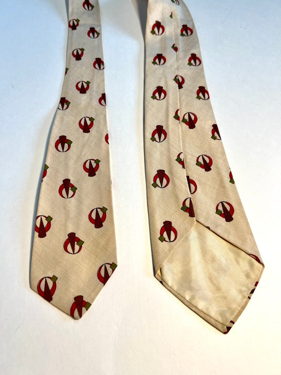 1940’s Manhattan Shirt Co. Mens Wide Swing Neckti… - image 3