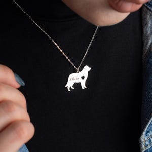 Custom Dog Heart Necklace - Dog Memorial Jewelry, Personalized Dog Pendant, Engraved Dog Necklace, Dog Name Pendant, Pet Keepsake Pendant