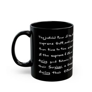 U.S. Constitution, Article Three, Section One Mug