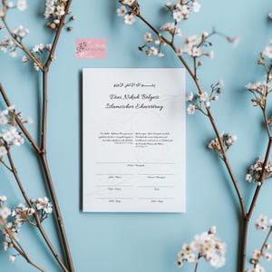 Dini Nikah Belgesi | Islamischer Ehevertrag – Türkisch & Deutsch (PDF)