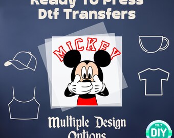 Mickey Mouse DTF, Disney Trip DTF, Disney DTF Transfer Ready to Press, Disney Dtf Print Heat Transfer, Toddler Disney dtf