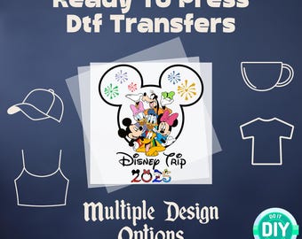 Disney Trip 2025 DTF, Mickey Head DTF, Disney DTF Transfer Ready to Press, Disney Dtf Print Heat Transfer, Disney World dtf, Disneyland dtf