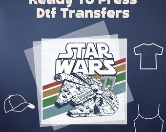 Star Wars Galaxy's Edge Dtf, Star Wars Dtf Ready To Press, Vintage Star Wars Dtf, Star Wars Heat Transfer, Mandalorian Dtf Transfer