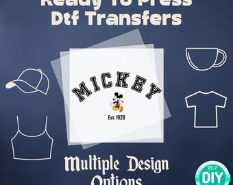 Mickey Mouse DTF, Disney Trip DTF, Disney DTF Transfer Ready to Press, Disney Dtf Print Heat Transfer, Disney World dtf, Disneyland dtf