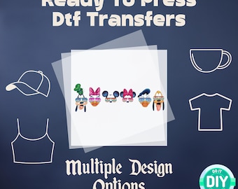 Mickey And Friends Disney DTF, Disney Trip DTF, Disney DTF Transfer Ready to Press, Disney Dtf Print Heat Transfer, Toddler Disney dtf
