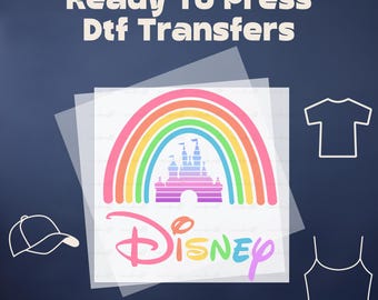 Rainbow Disney DTF, Disney Trip DTF, Disney DTF Transfer Ready to Press, Disney Dtf Print Heat Transfer, Disney World dtf, Disneyland dtf
