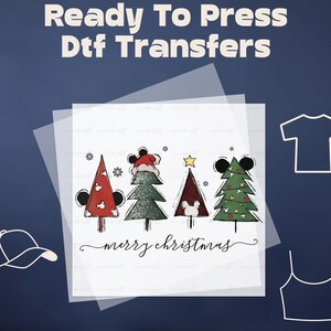 Merry Christmas Disney DTF Transfer, Christmas Tree Heat Transfer Ready To Press, Disney Christmas Trip Dtf, Christmas Dtf for Shirts