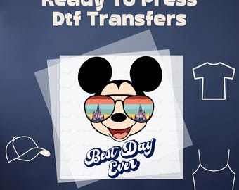 Mickey Best Day Ever DTF, Disney Trip DTF, Disney DTF Transfer Ready to Press, Disney Dtf Print Heat Transfer, Disney World dtf, Disneyland