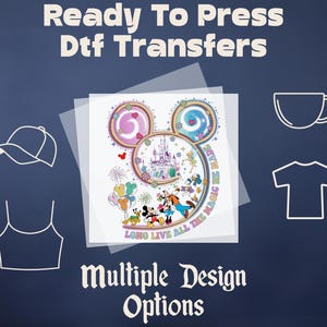 Long Live All The Magic We Made Disney Dtf Ready To Press, Mickey and Friends Dtf, Disney Trip Dtf, Disney Heat Transfer, Disneyland Iron On