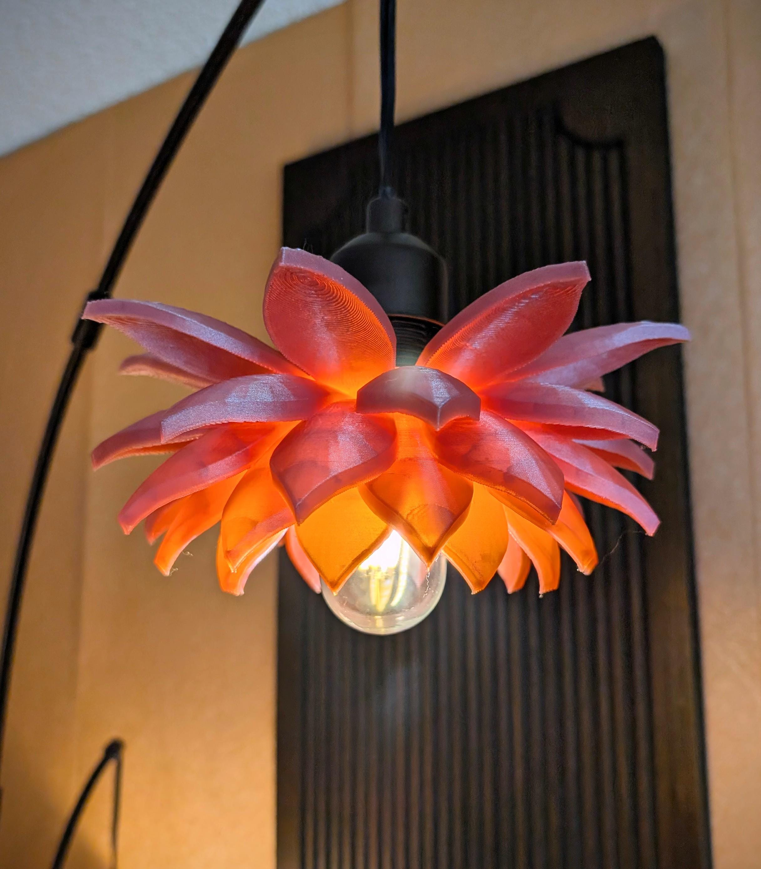 Lotus Pendant Light - Etsy
