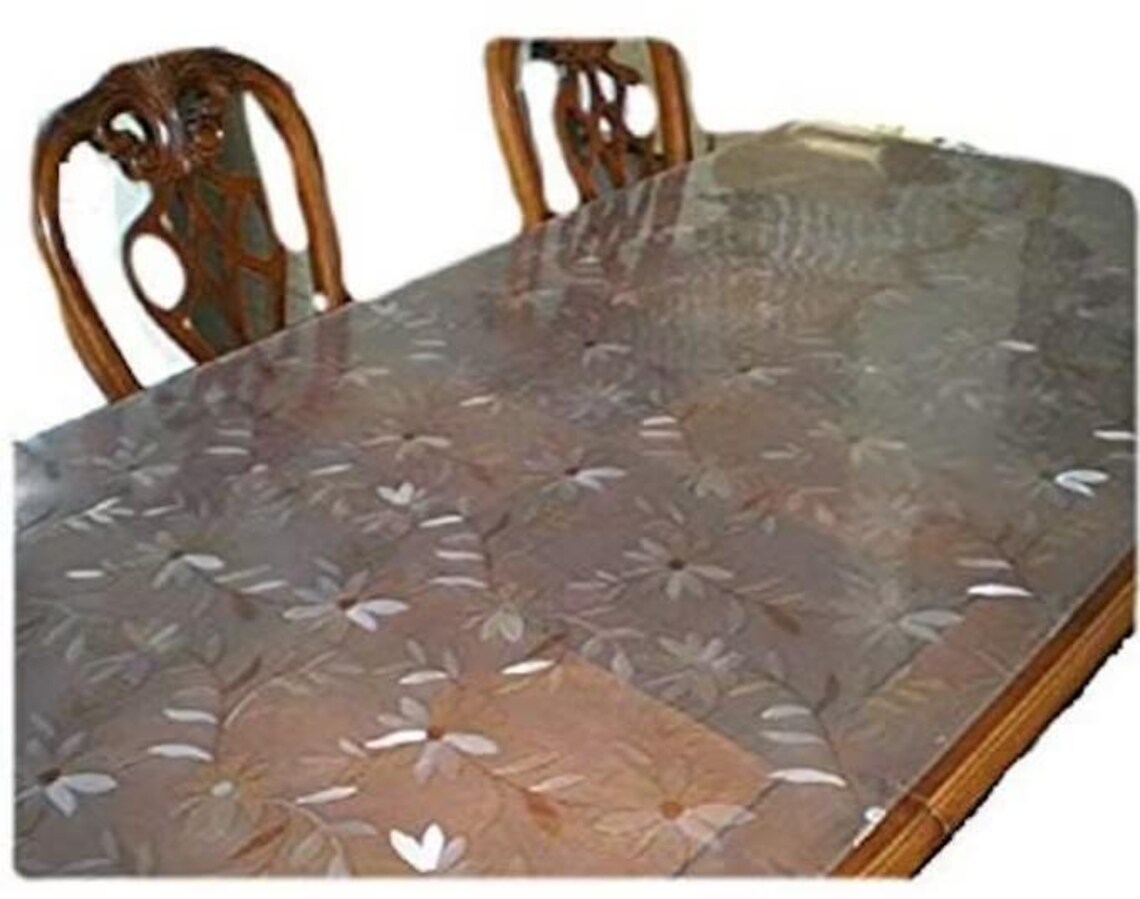 Custom Daisy Pattern PVC Table Protector Pad: Soft Glass Bench Cover - Etsy