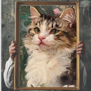 Cat Art Print, Museum-Grade Paper, Cat Lover Gift