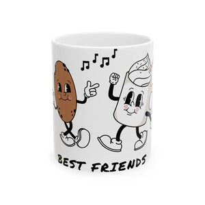 Best Friends Ceramic Mug – Friendship Gift – Cute Coffee Cup – Matching Mugs – Bestie Gift – Best Friend Mug – Best Friends Gift – BFF Mug