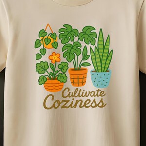 Houseplant Graphic T-Shirt: Cozy Botanical Plant Lover Tee