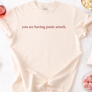 Heated Rivalry Quote Tee | "you are having panic attack" t shirt | Shane Hollander Ilya Rozanov | Booktok Romance Reader Gift