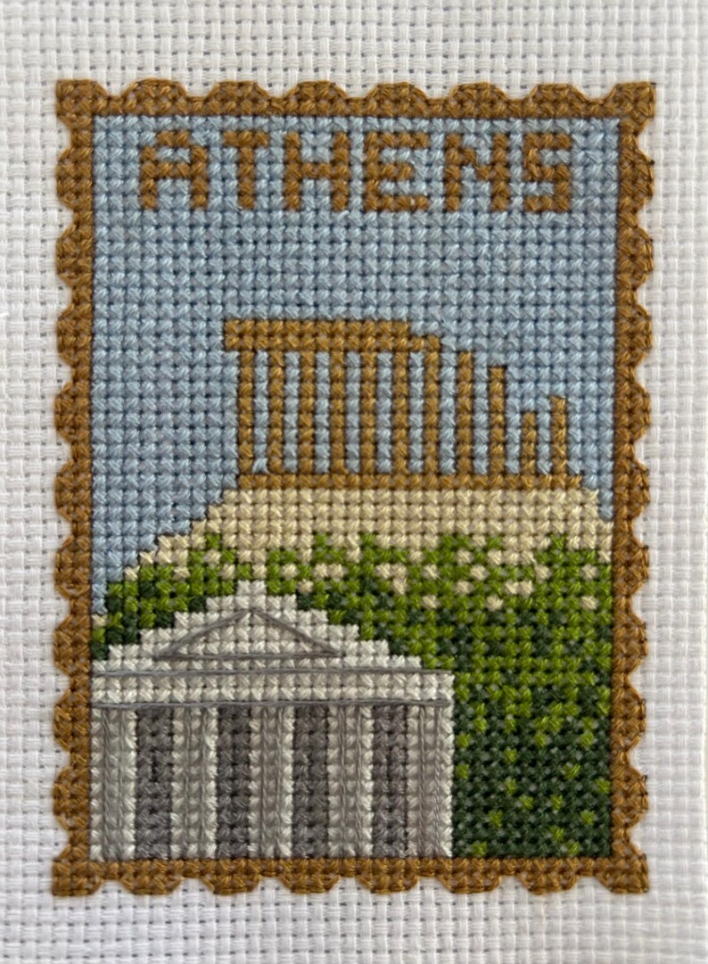 Athens Cross Stitch Pattern - Etsy