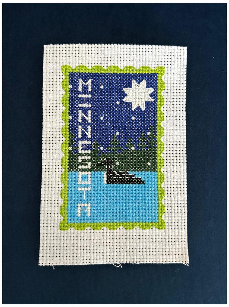 Minnesota Cross Stitch Pattern - Etsy