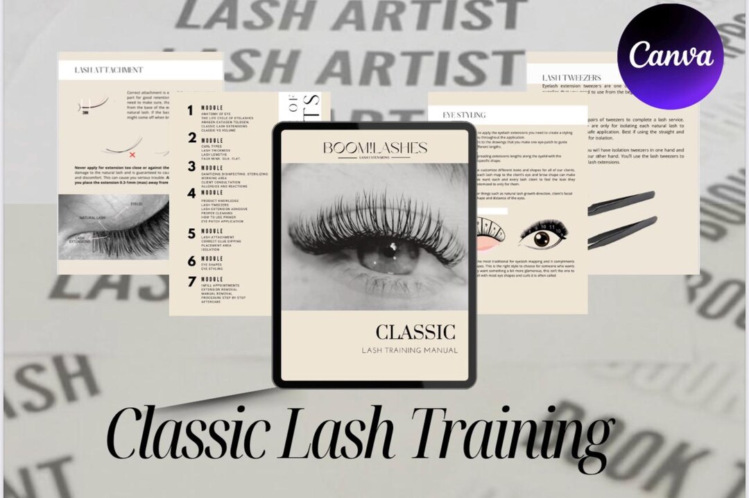 Classic Lash Training Manual | Eyelash Extension Ebook PDF | Lash ...