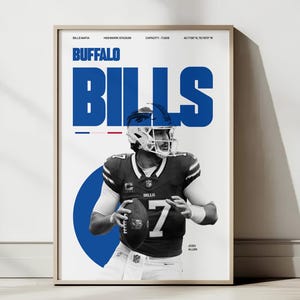 Cartaz do Bills NFL - Download digital | Arte de parede de futebol