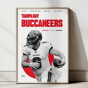 Buccaneers NFL Poster - Digital Download | Football Wall Art