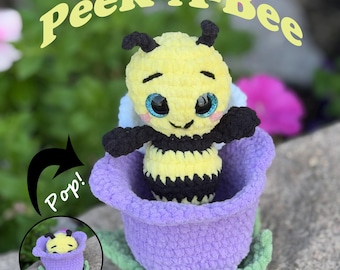 Peek-A-Bee No-Sew Crochet Fidget Pop Pattern