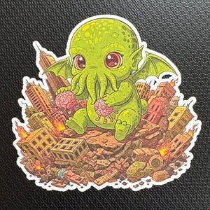Baby Cthulhu Cute Horror Vinyl Sticker Die Cut Sticker Funny